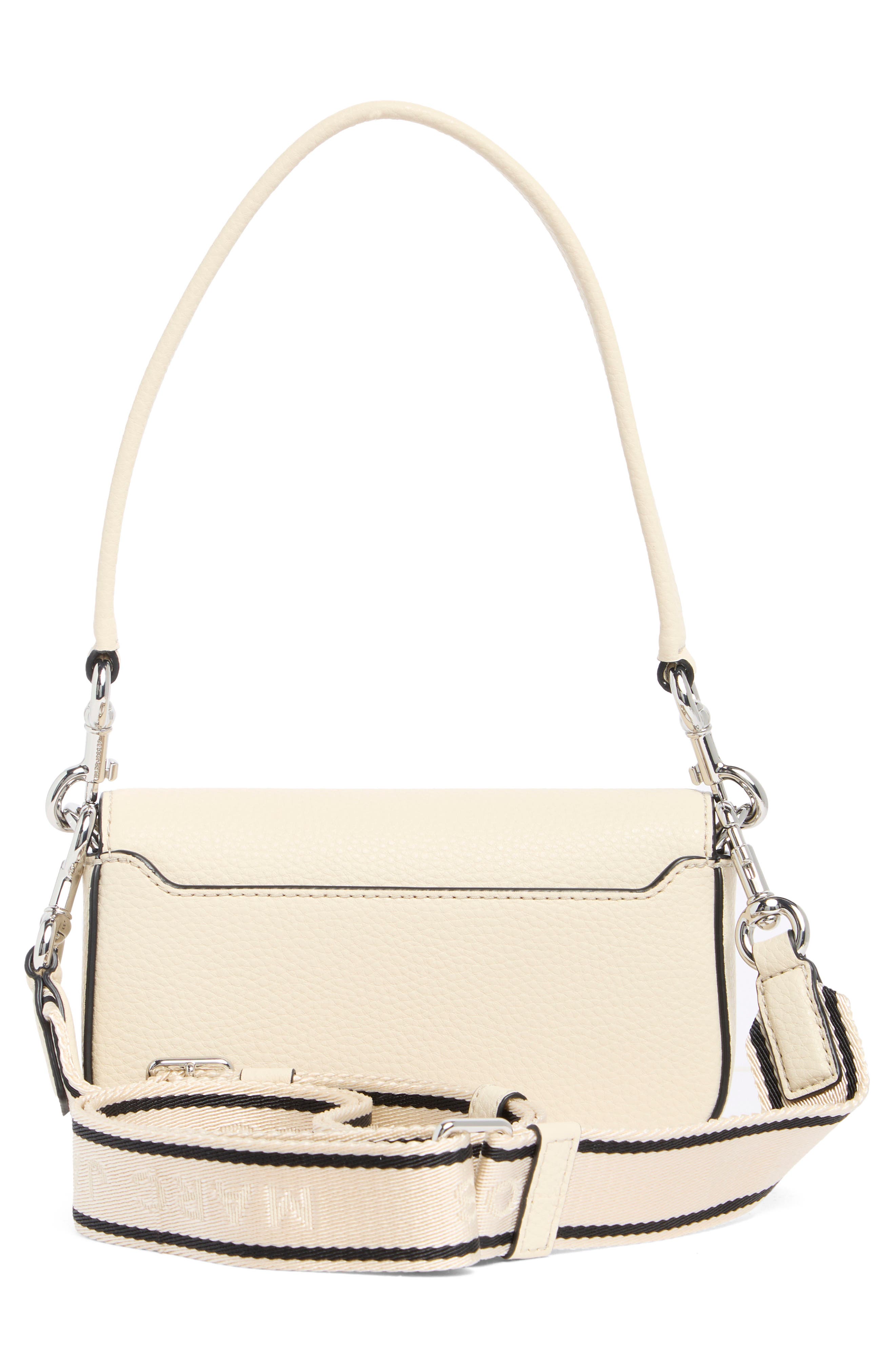 Marc Jacobs Small Signet Turnlock Shoulder Bag, Alternate, color, Marshmallow