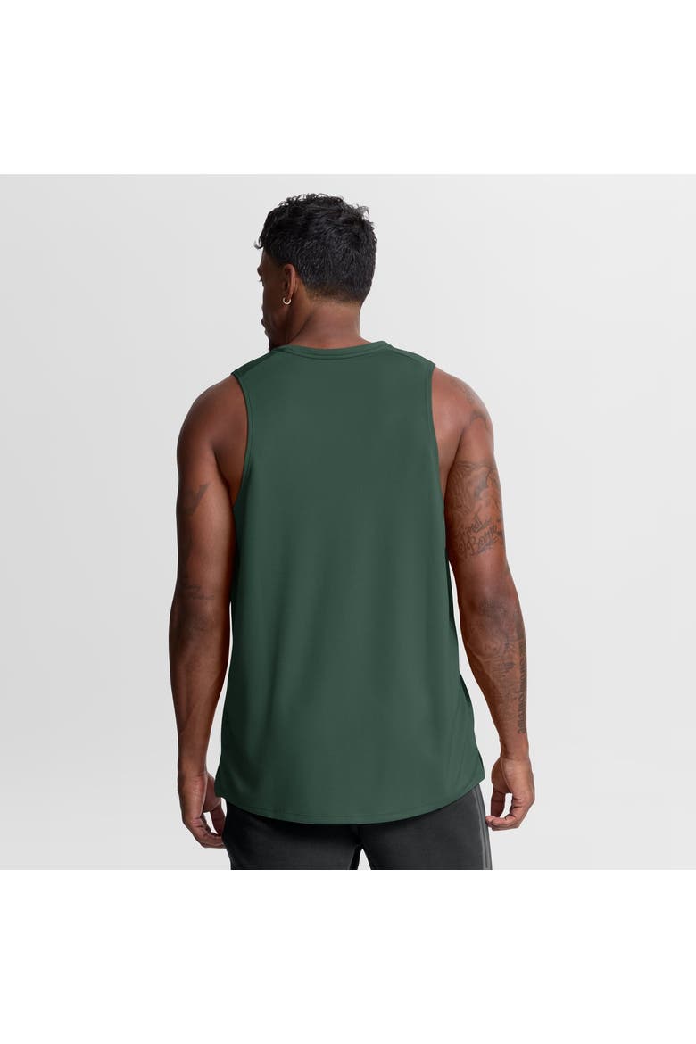 Men's Nike Green Green Bay Packers Kickoff Miler Dri-FIT Tank​ Top, Alternate, color, Green