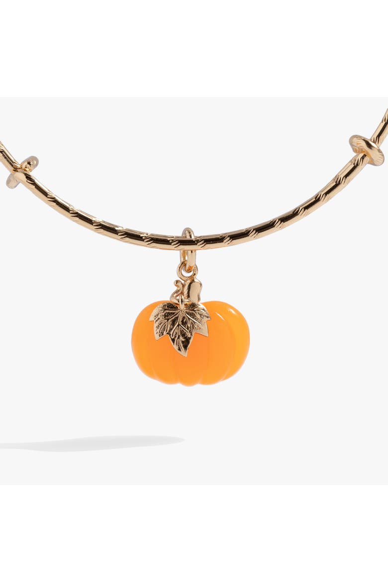 Pumpkin Textured Bangle, Alternate, color, Gold