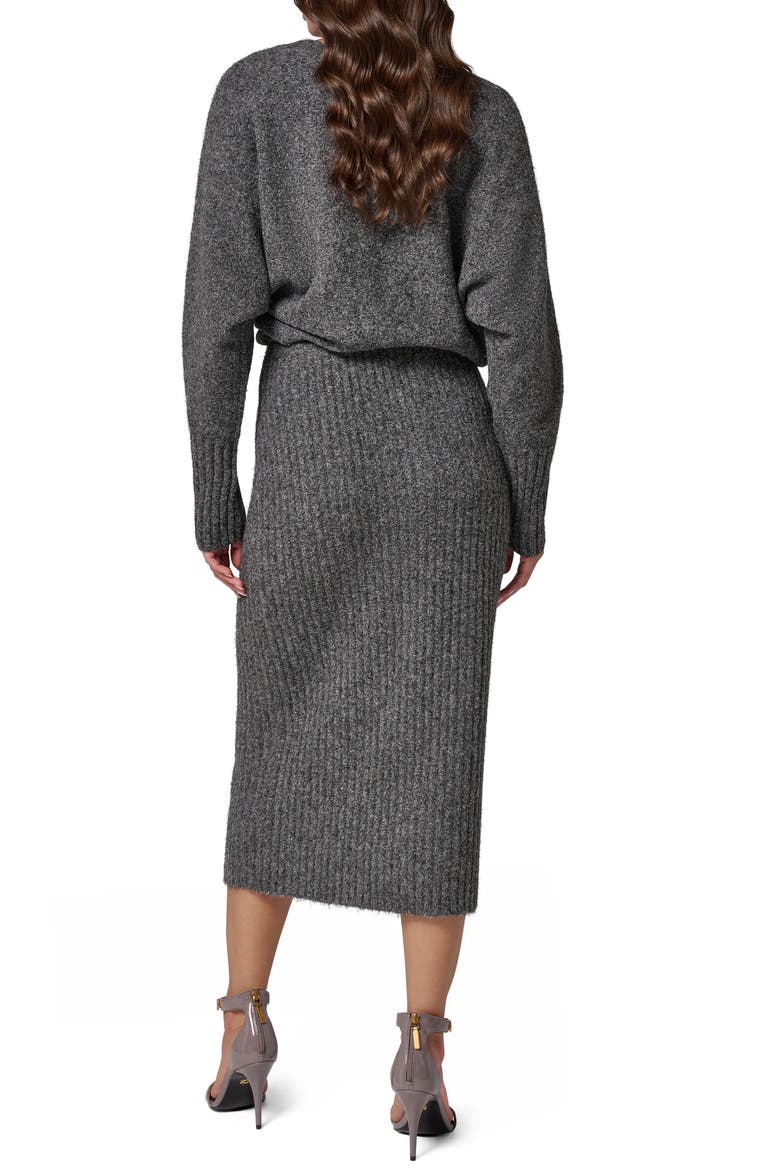 Straight Sweater Skirt, Alternate, color, HEATHER CHARCOAL