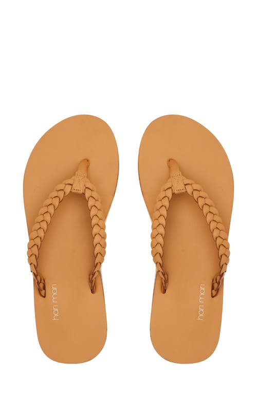 Hari Mari Meadows Braided Flip Flop In Brown
