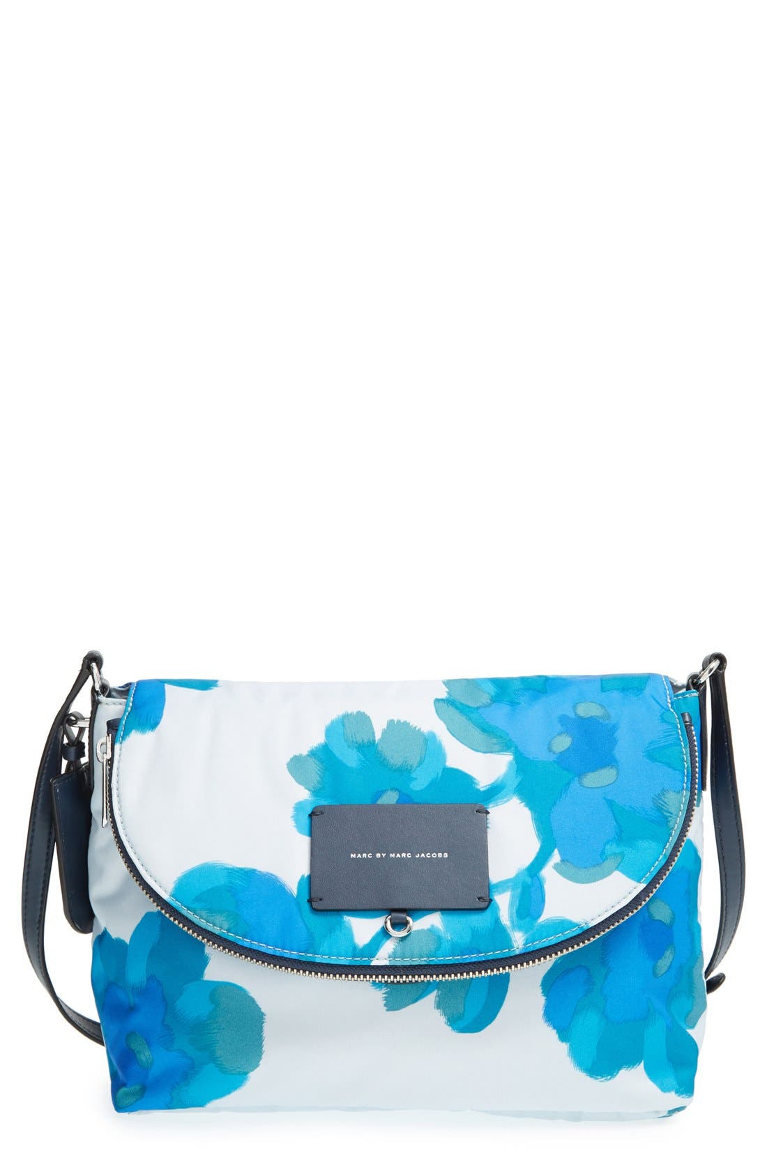 MARC BY MARC JACOBS 'Preppy Legend - Natasha' Crossbody Bag, Main, color, CLOUD BLUE MULTI