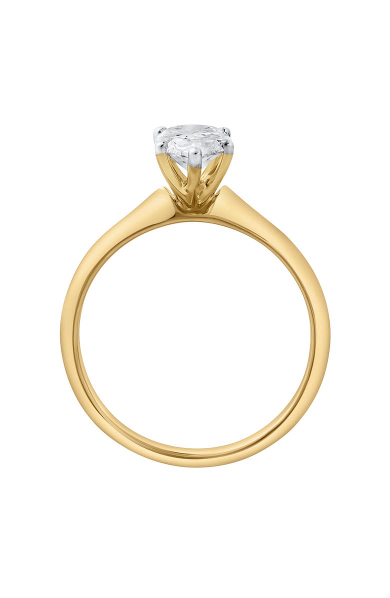 LuvMyJewelry Jana 14K Yellow Gold Pear Lab Grown Diamond Solitaire Engagement Ring - 1 Ct, Alternate, color, 14K Yellow Gold