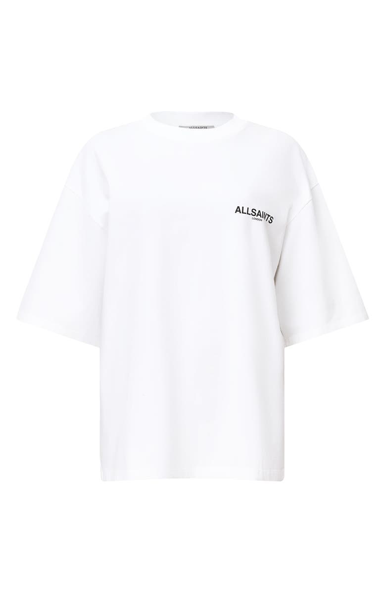 AllSaints Heaps Amelie Cotton Graphic T-Shirt, Alternate, color, Optic White