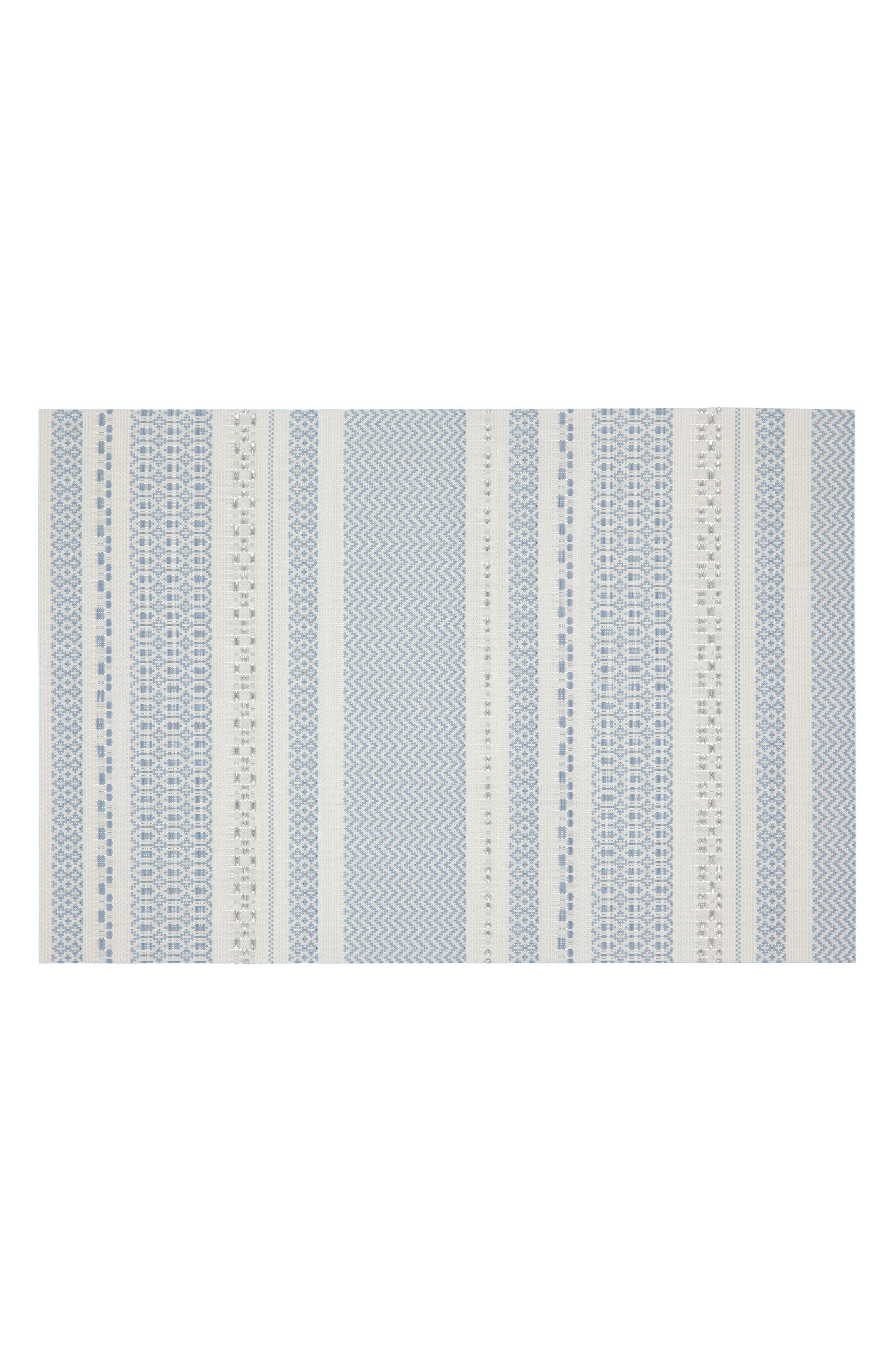 AZTEC DESIGN GLITTER BLUE