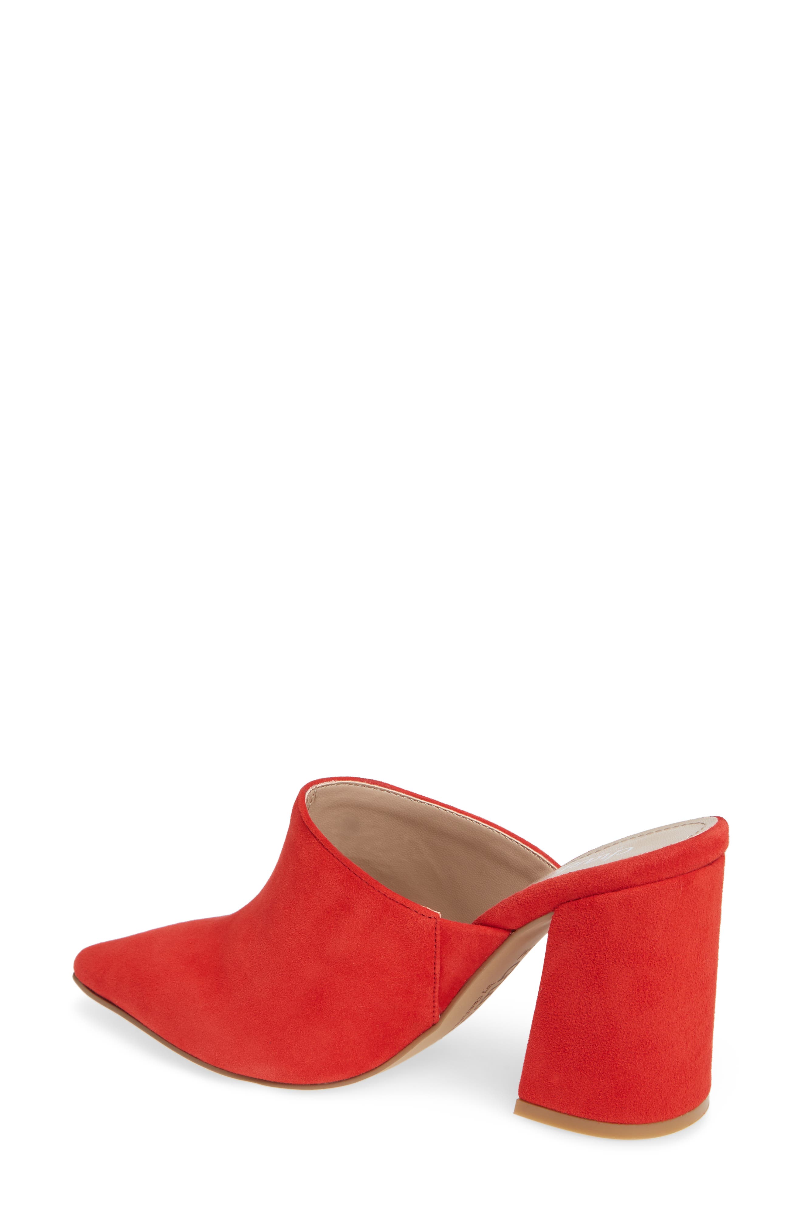 Charles by Charles David Valiant Mule, Alternate, color, Hot Red Suede