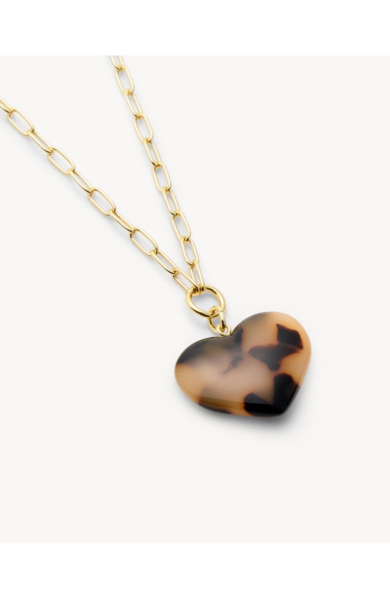 MACHETE Midi Heart Pendant Necklace, Alternate, color, White Shell