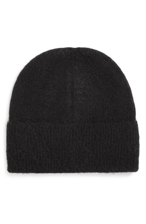 Natasha Stroke Crystal Beanie In Black