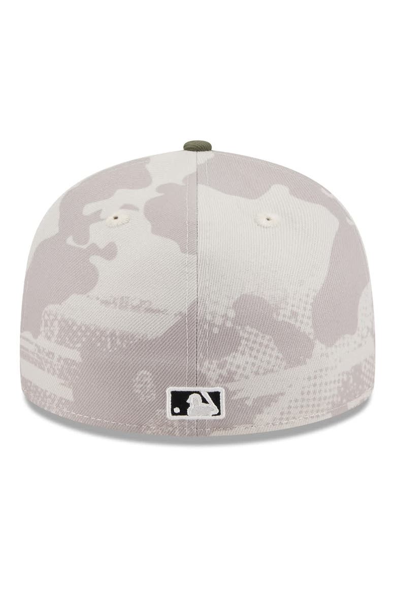 Men's New Era Light Beige/Olive Chicago White Sox 2025 Armed Forces Day Low Profile 59FIFTY Fitted Hat, Alternate, color, Light Beige