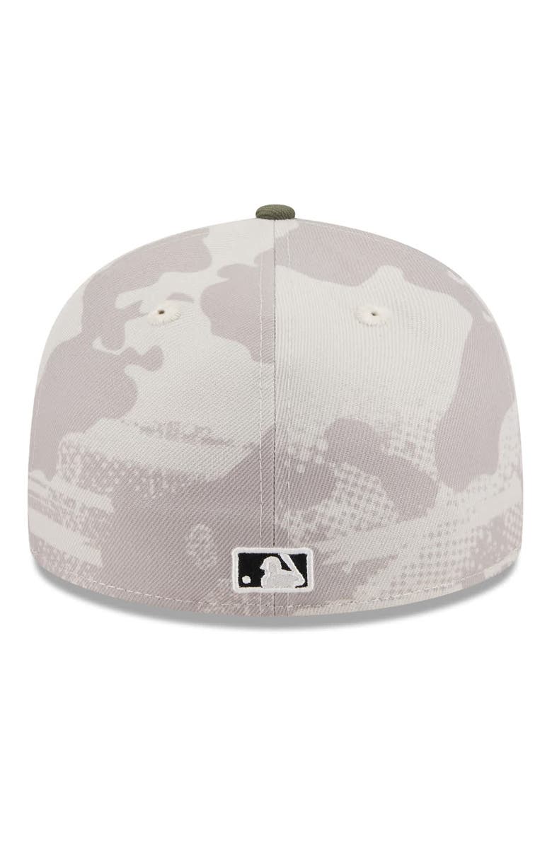 New Era Men's New Era Light Beige/Olive Chicago White Sox 2025 Armed Forces Day Low Profile 59FIFTY Fitted Hat, Alternate, color, Light Beige