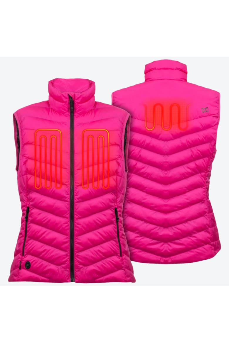 Backcountry Xtera Packable Heated Puffer Vest - Women's, Alternate, color, Pink
