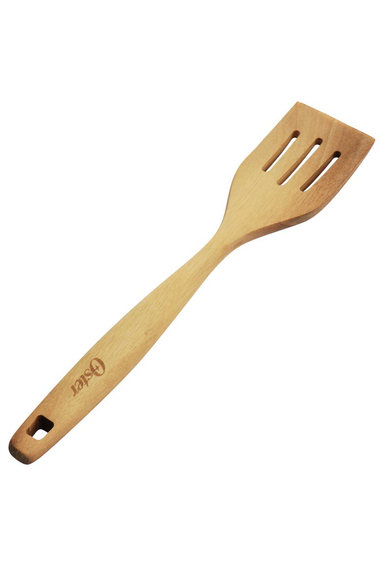 Acacia Wood Slotted Turner Cooking Utensil, Main, color, Light Brown