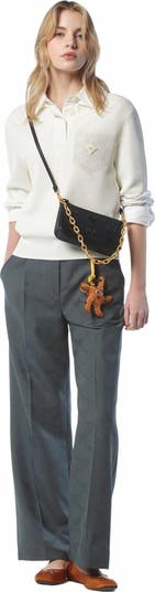 Aren Chain Crossbody in Maxi Monogram Leather