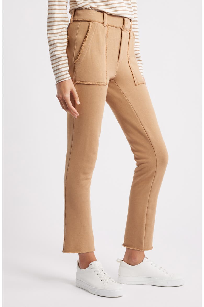 Blackrock Raw Edge Cotton Sweatpants, Alternate, color, CAMEL