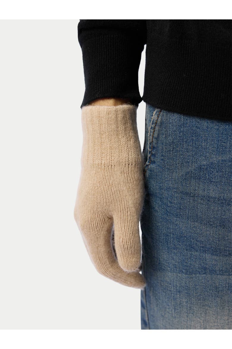 Essential Knit Cashmere Gloves, Alternate, color, beige