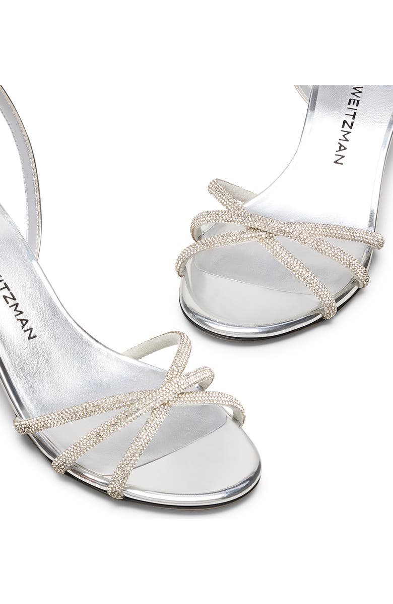 Stuart Weitzman Nudistini Shine Sandal 50, Alternate, color,