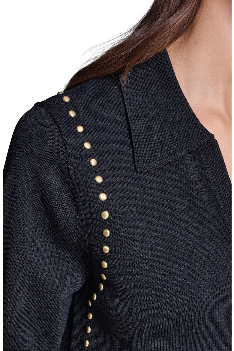 Stud Detail Sweater, Alternate, color, MIDNIGHT NAVY
