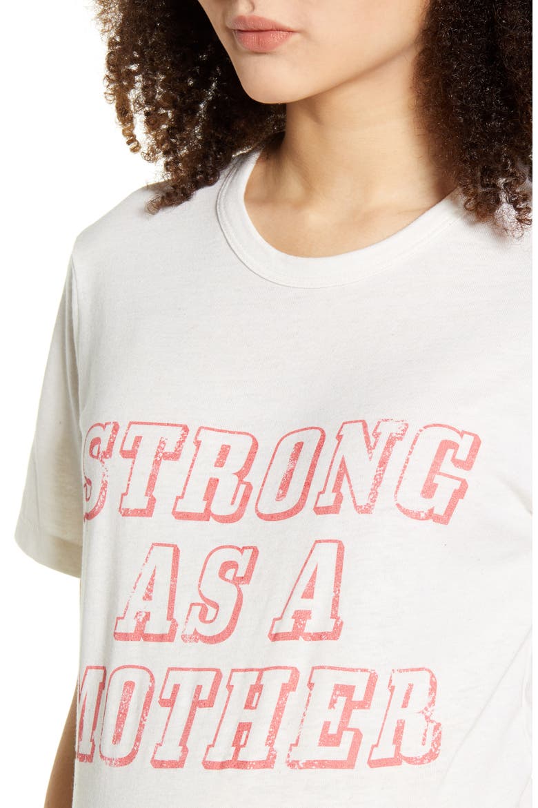 Strong as a Mother Maternity Graphic Tee, Alternate, color, IVORY