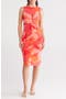 Sleeveless Ruched Mesh Body-Con Dress