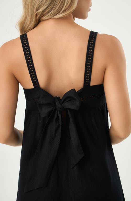 Boamar Aria Reversible Cover-up Maxi Sundress In Black