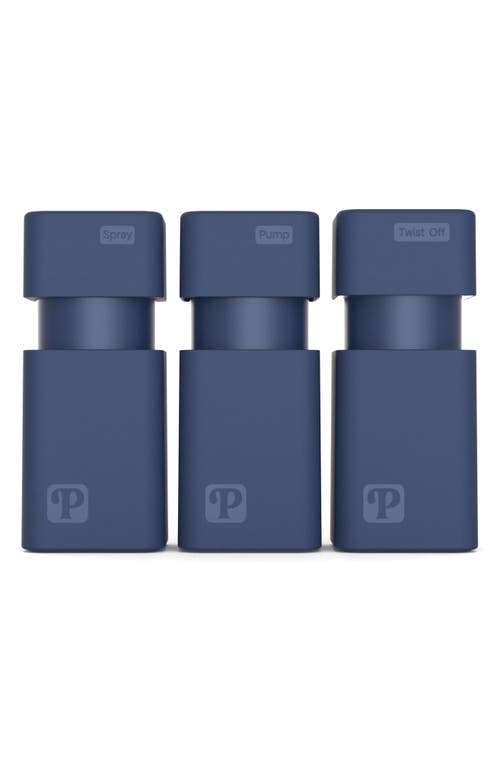 Pakaway Starter Jet Set Of 3 Travel-size Bottles In Blue