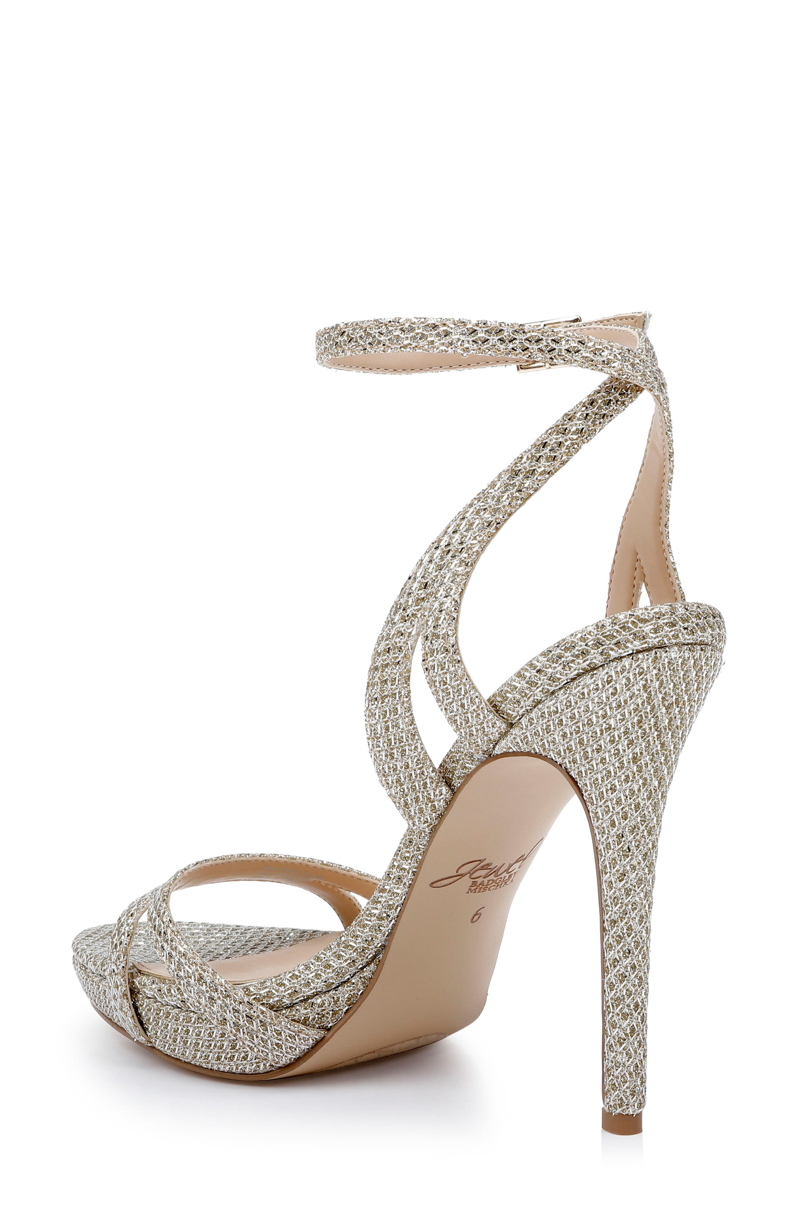 Arianna Ankle Strap Sandal, Alternate, color, LIGHT GOLD