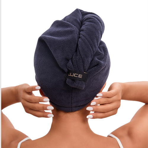 Luce Beauty Adjustable Hair Towel Wrap In Pink