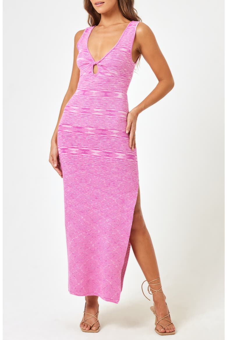 Florence Rib Maxi Sweater Dress, Main, color, RASPBERRY