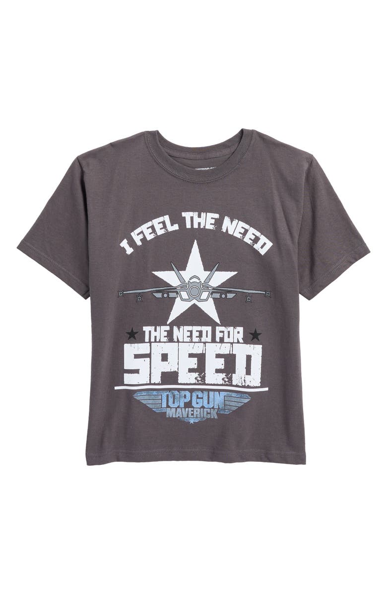 Philcos Kids' Top Gun Maverick T-Shirt, Main, color, Charcoal