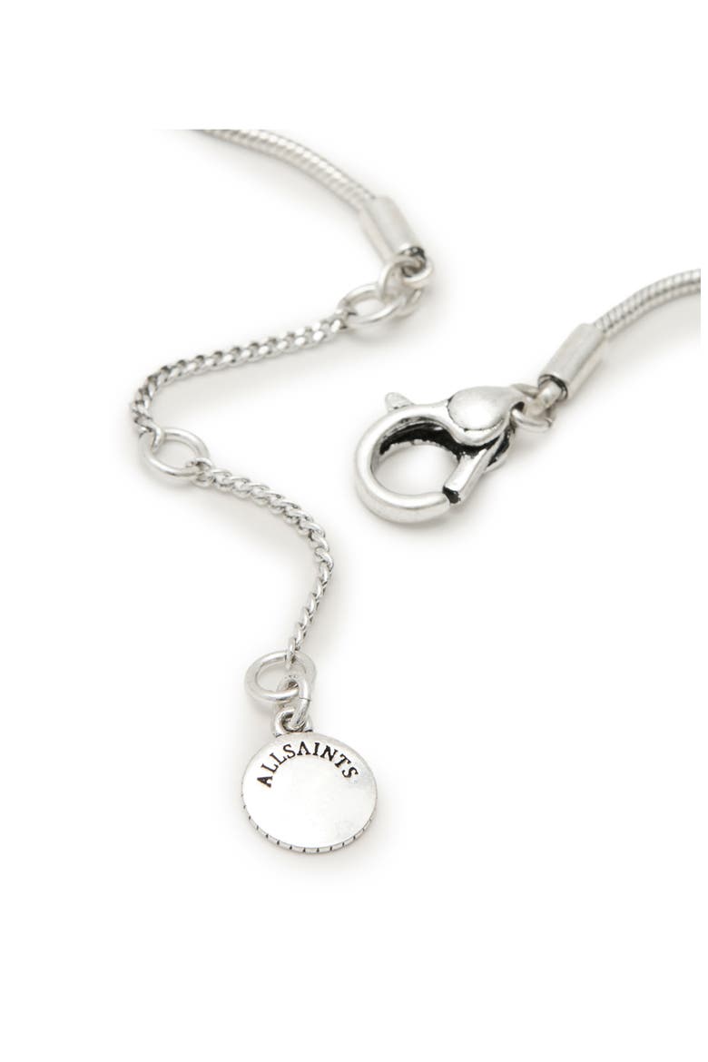 Double Snake Collar Necklace, Alternate, color, WARM SILVER