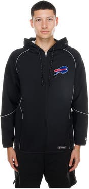 New Era Men's New Era Black Buffalo Bills Combine Authentic Raglan Full-Zip Hoodie