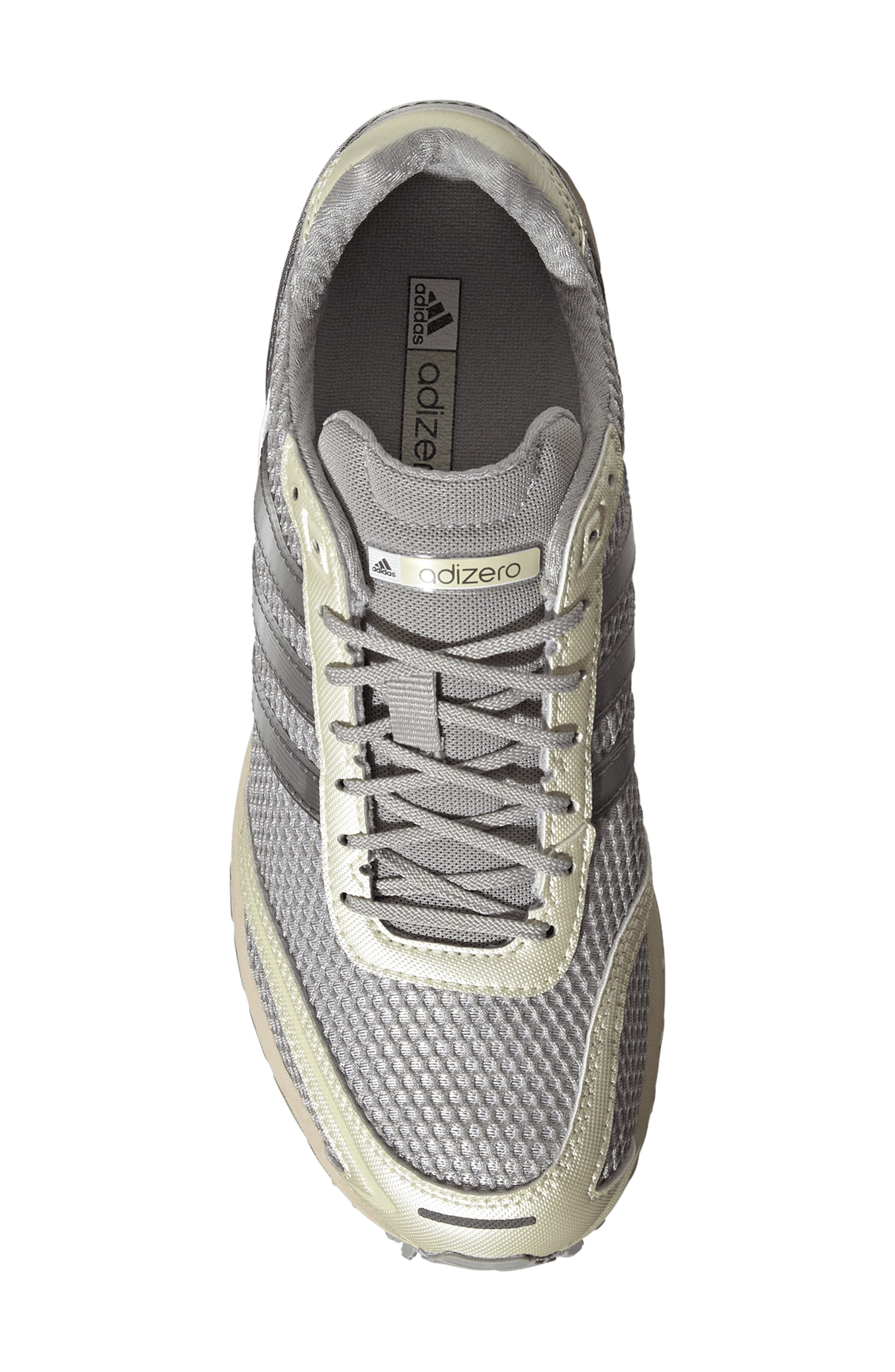 Adizero Adios OG Sneaker, Alternate, color, SILVER / GREY FOUR/ ICE GOLD