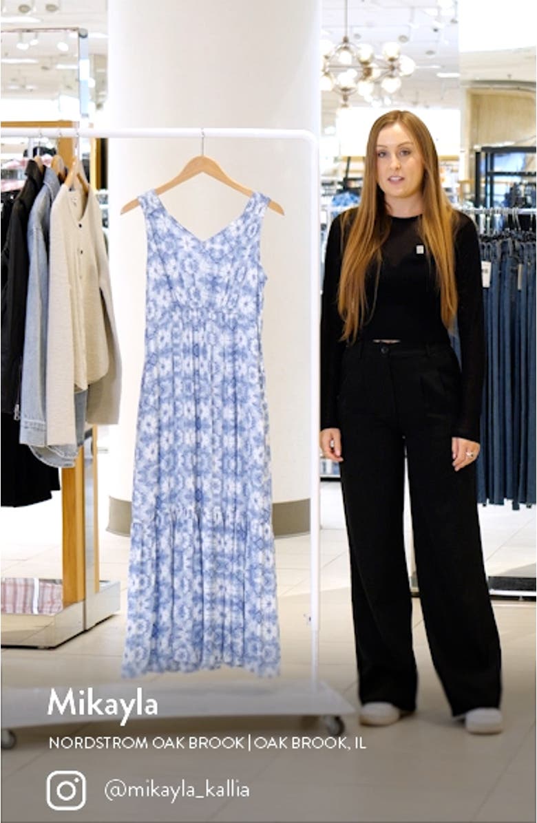 Freesia Print Maxi Dress, sales video thumbnail