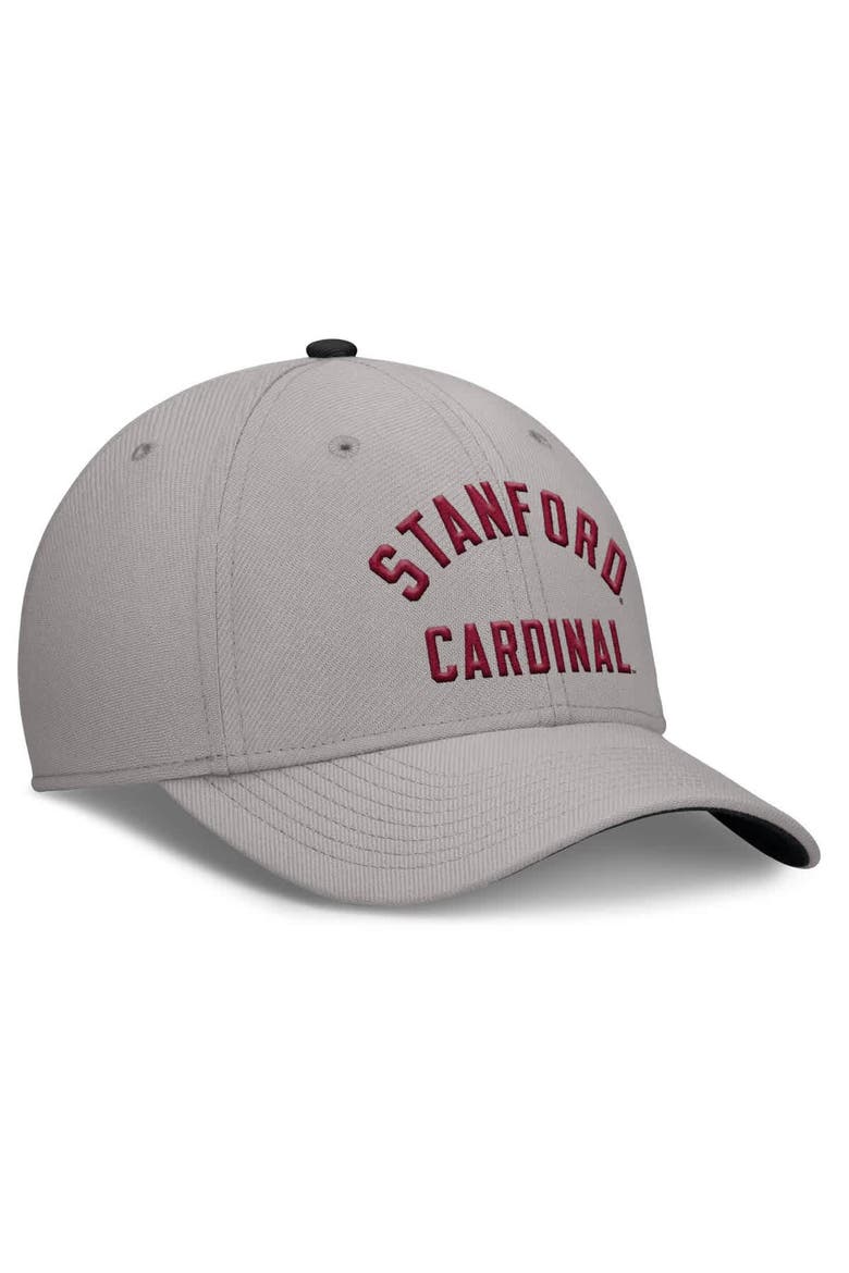 Men's Nike Gray Stanford Cardinal Rise Prep Performance Flex Hat, Alternate, color, Gray