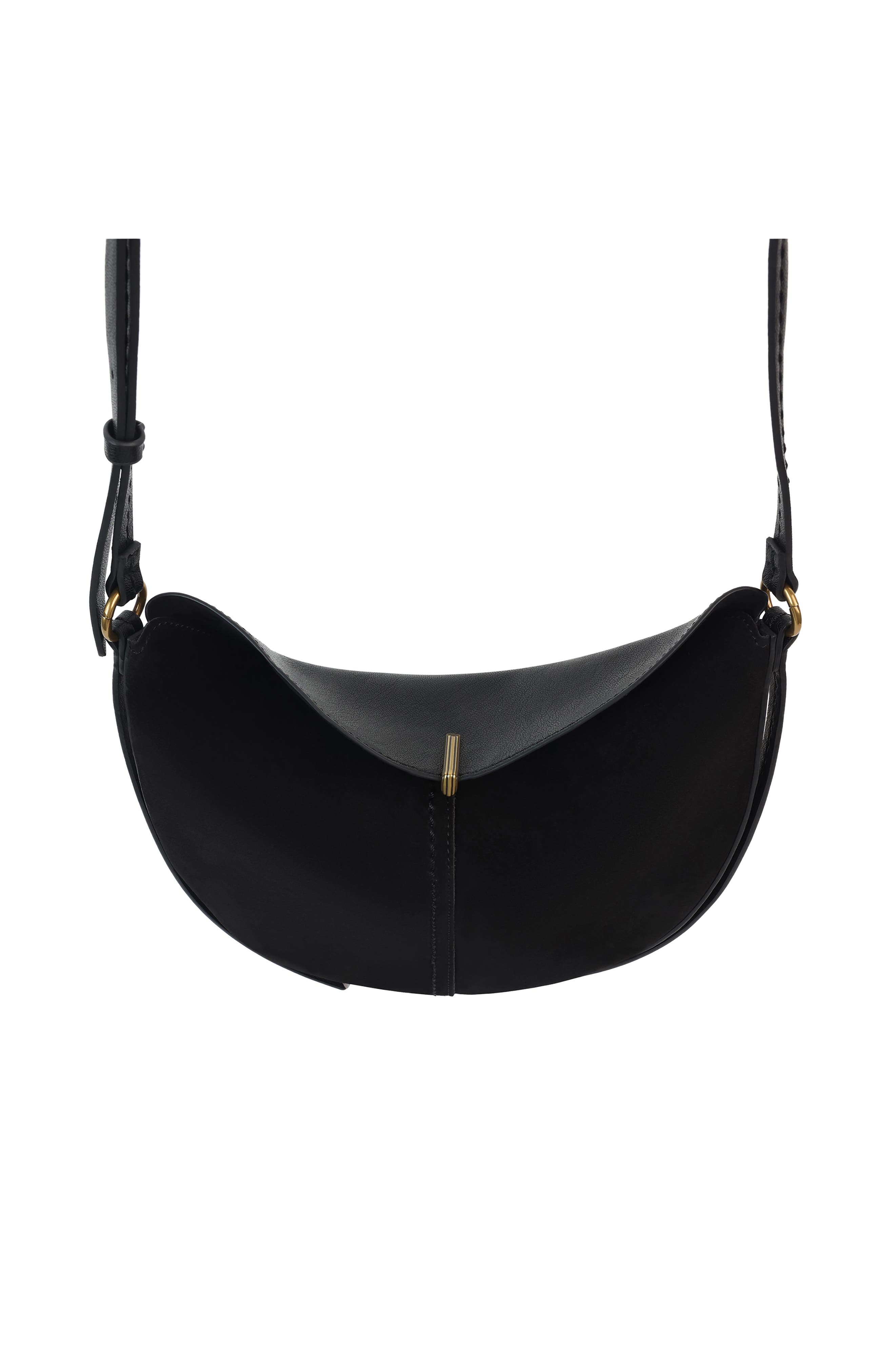 Dolce Vita Bennett Faux Leather & Suede Crossbody Bag, Alternate, color, Black