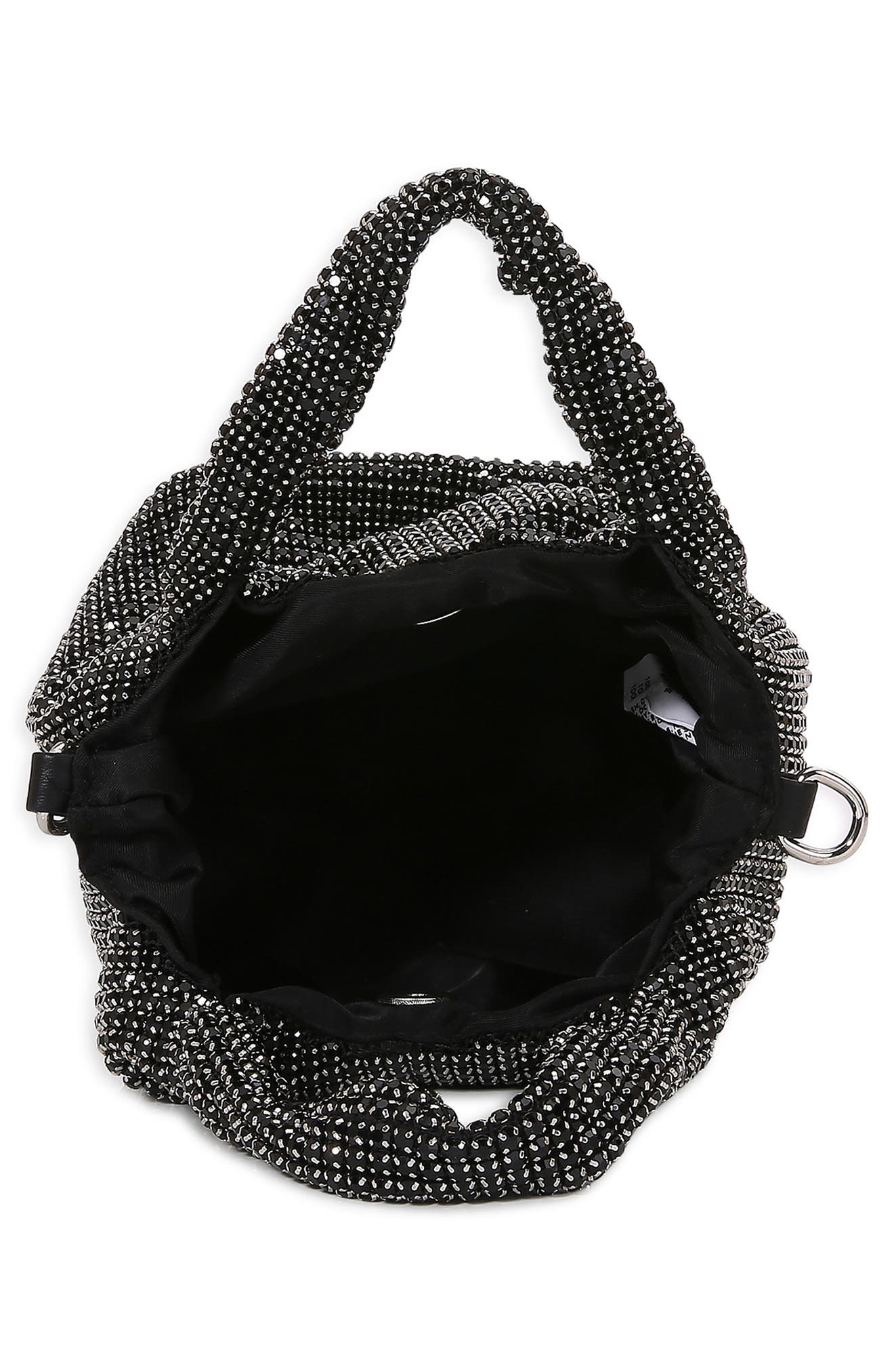 BERNESS Crystal Bucket Bag, Alternate, color, Black