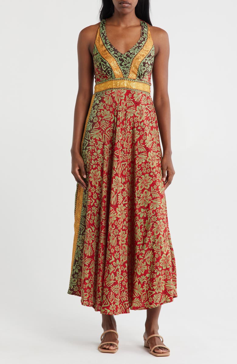 La Fiorentina Ariana Sleeveless Maxi Dress, Main, color, 