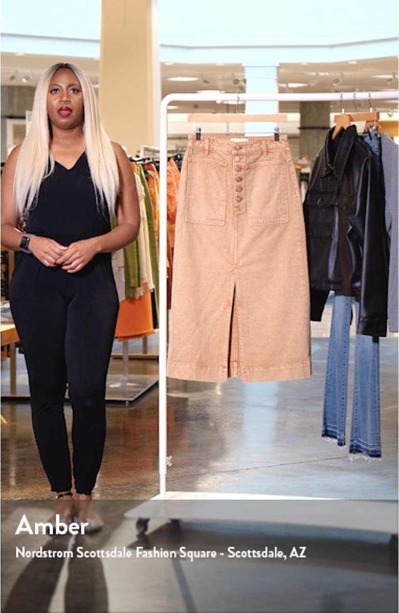 The Bea Nonstretch Denim Skirt, sales video thumbnail