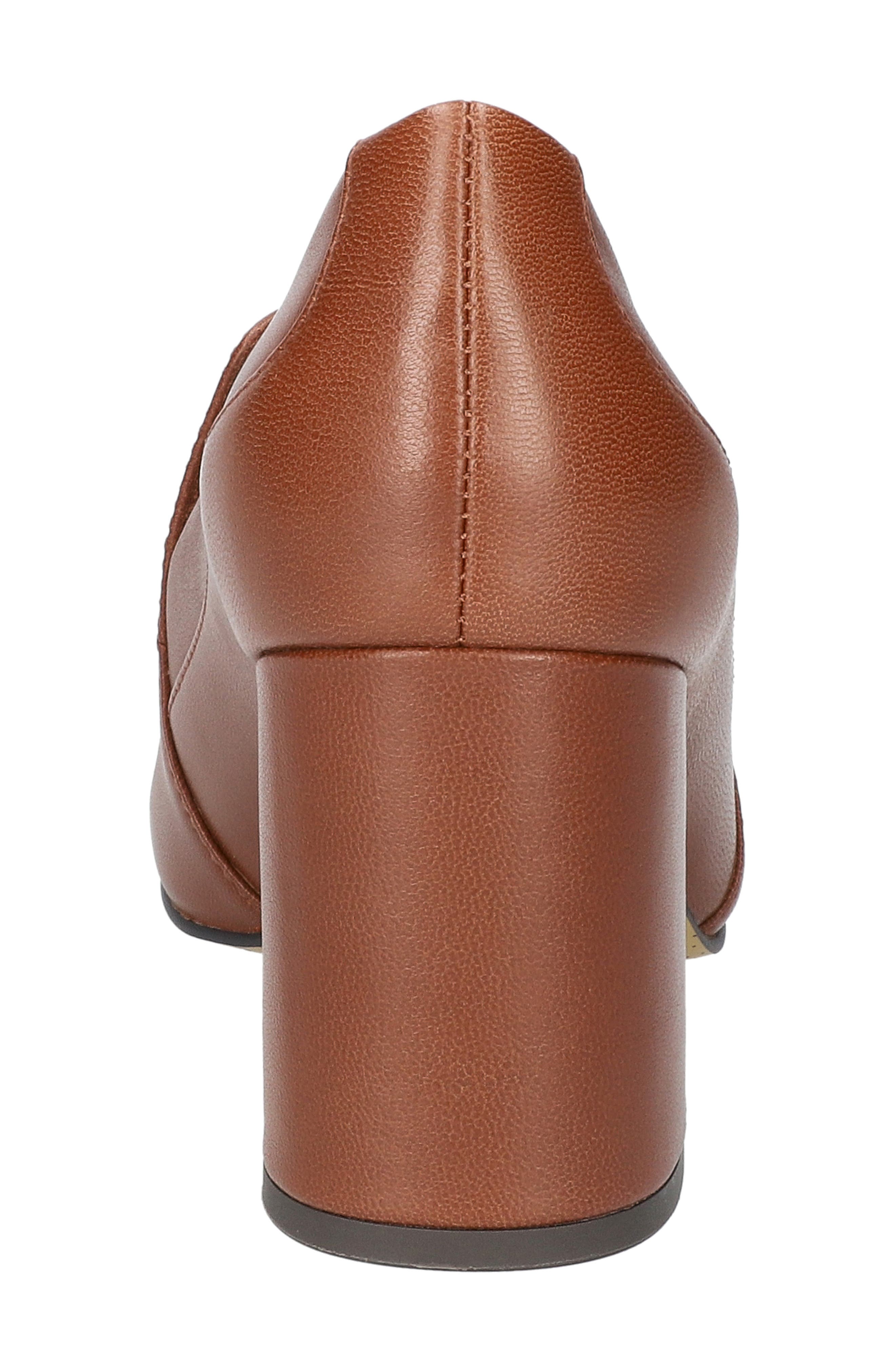 Tam Loafer Pump, Alternate, color, CAMEL LEATHER