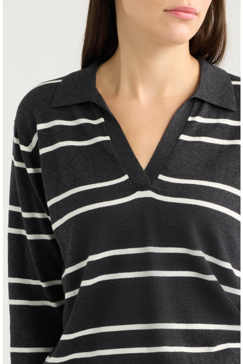 Stripe Sweater, Alternate, color, GRAPHITE STRIPE
