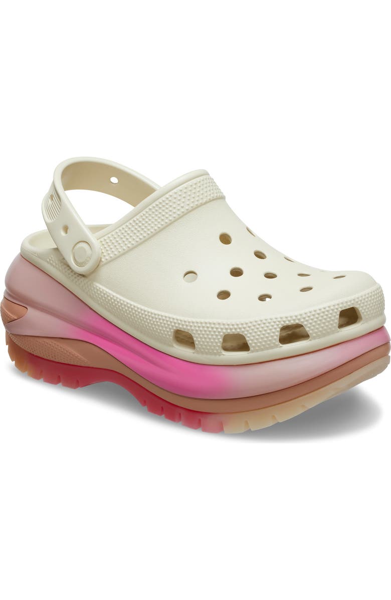 CROCS Classic Mega Crush Platform Slingback Clog, Main, color,
