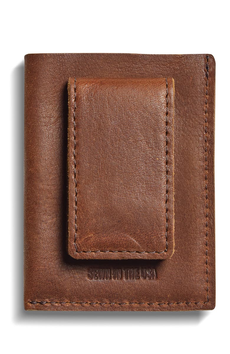 Shinola Money Clip Card Case, Alternate, color, 