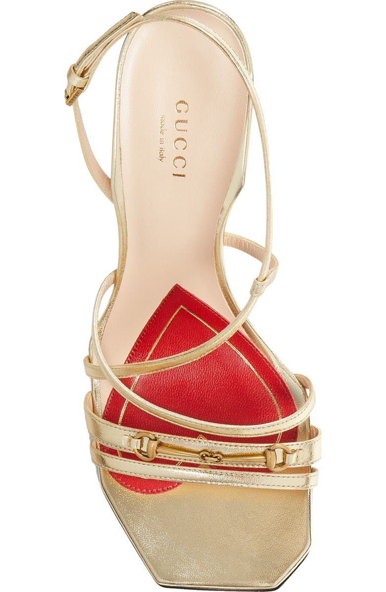 Gucci Victoria Strappy Horsebit Sandal, Alternate, color,