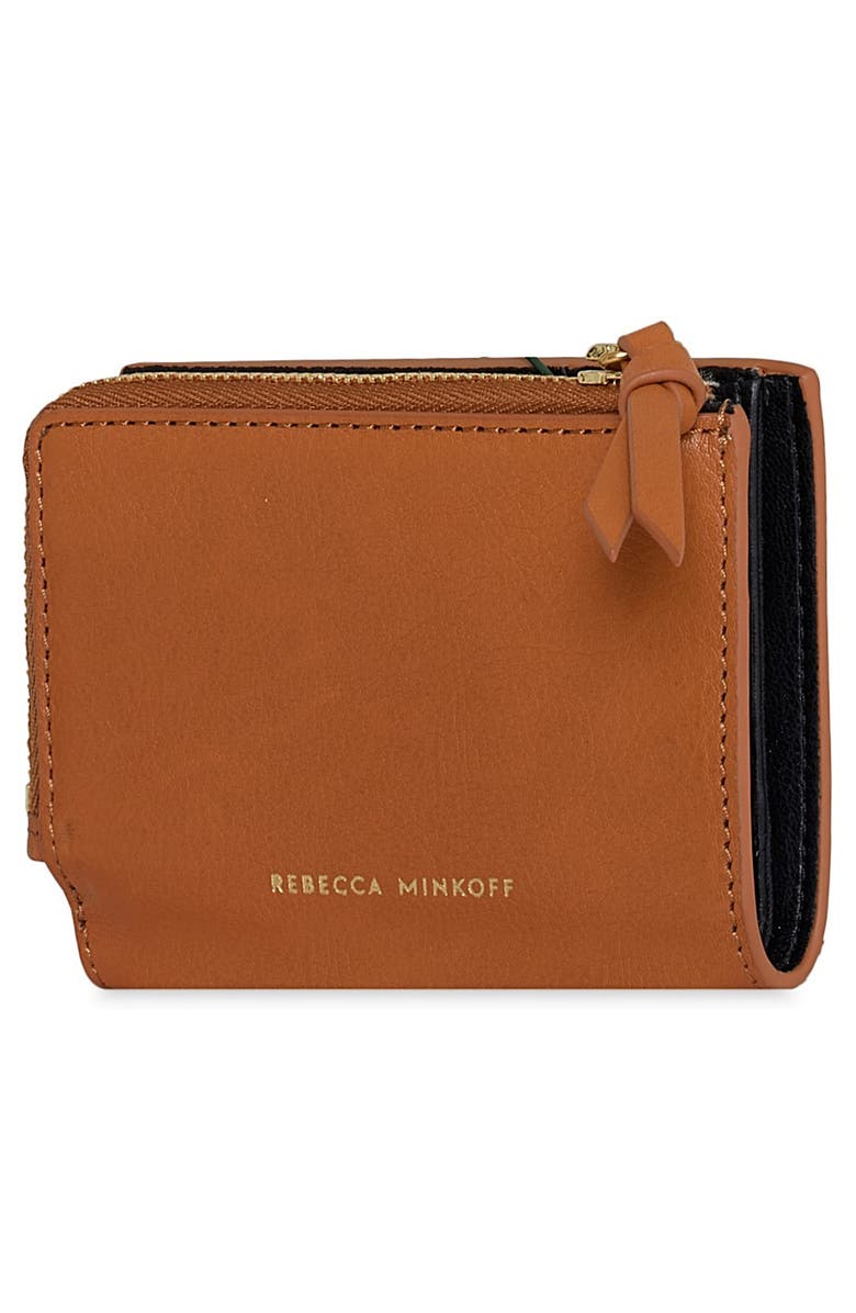 Rebecca Minkoff Slim Megan Leather Wallet, Alternate, color, Caramello