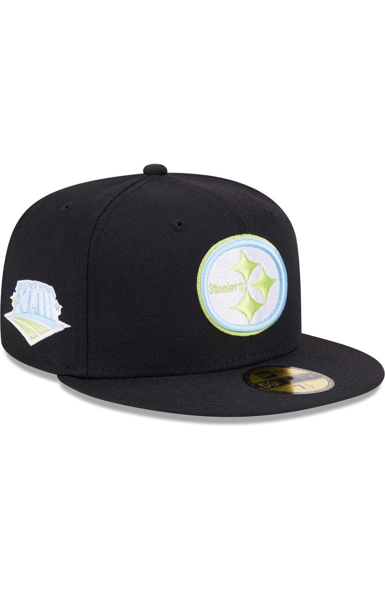 New Era Men's New Era Black Pittsburgh Steelers Multi 59FIFTY Fitted Hat, Alternate, color, 
