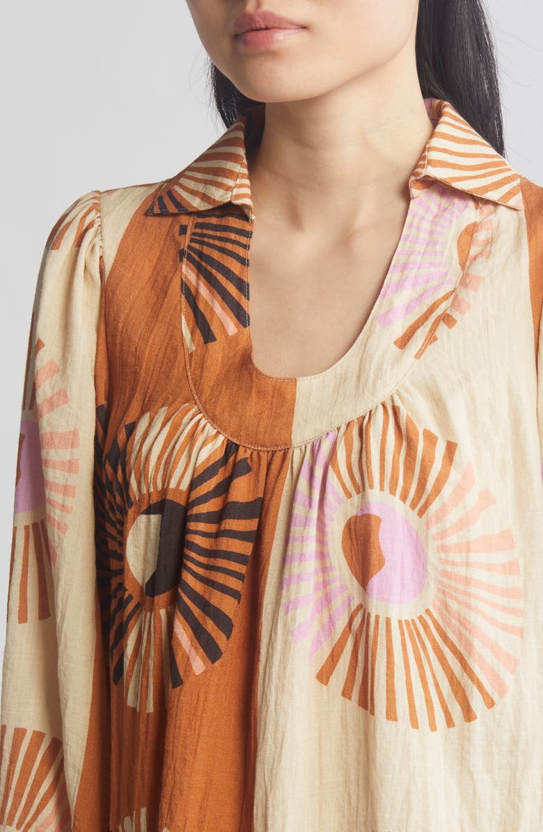 CIEBON Elaine Long Sleeve Shift Dress, Alternate, color, 