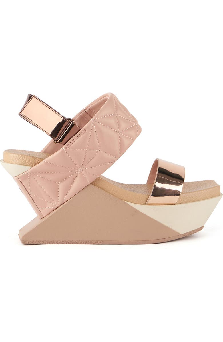United Nude Delta Wedge Puffy, Main, color, Cameo Mix