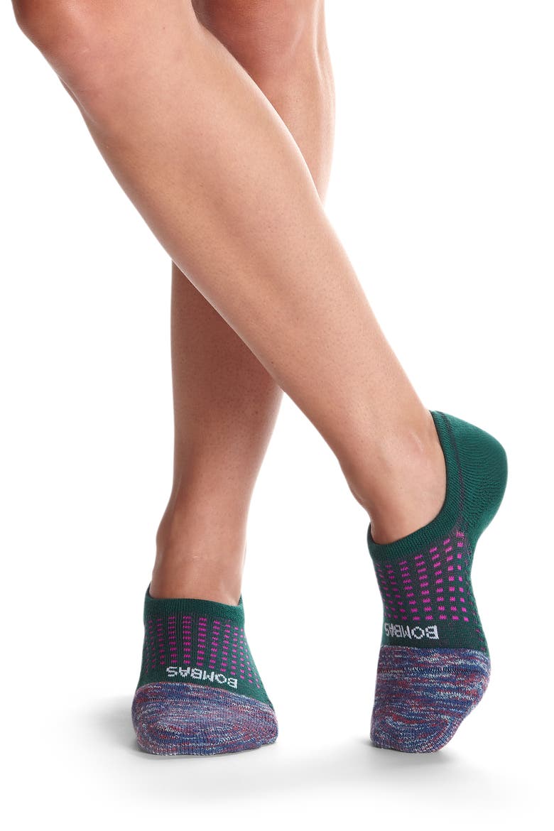 Space Dye No-Show Socks, Alternate, color, JEWEL PINE