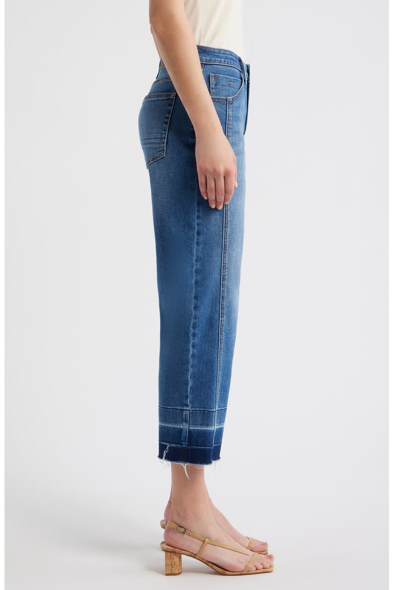 Release Hem Straight Leg Jeans, Alternate, color, MEDIUM INDIGO
