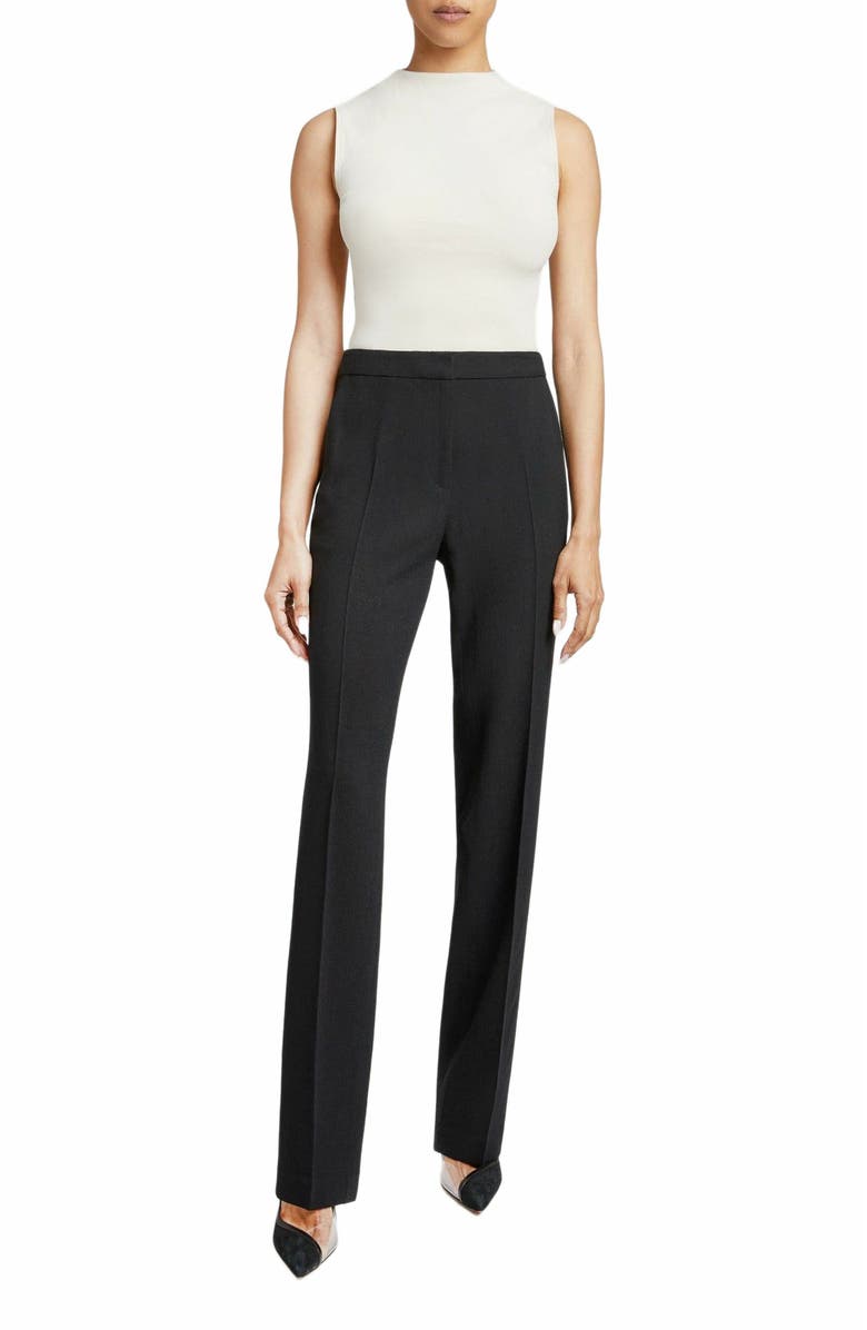 Santorelli AMARA Straight Leg Pant in Luxury Wool Crepe, Main, color, 